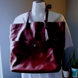 Leather Coach Tote